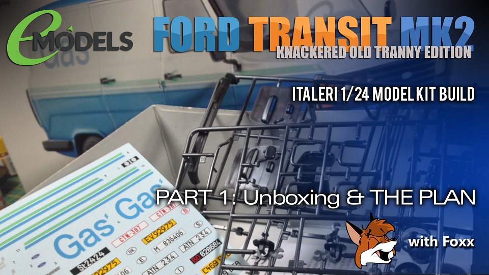 Modelmaking Guru, Italeri Ford Transit Mk. 2, painting, weathering, 1/24 scale model, video build series, YouTube