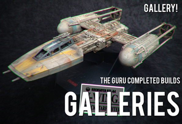 Modelmaking Guru Gallery completed builds, plastic model, Gunpla, Gundam, Star Wars, Military Miniatures, Bandai, Tamiya, Revell, Fine Molds
