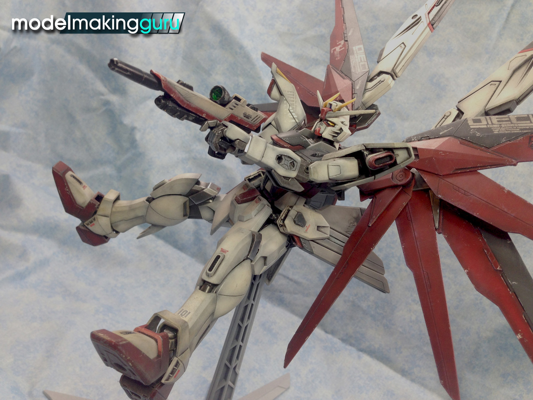 Modelmaking Guru, Bandai 1/100 Master Grade Freedom Gundam Ver. Wolf, Gunpla, Gundam, plastic model