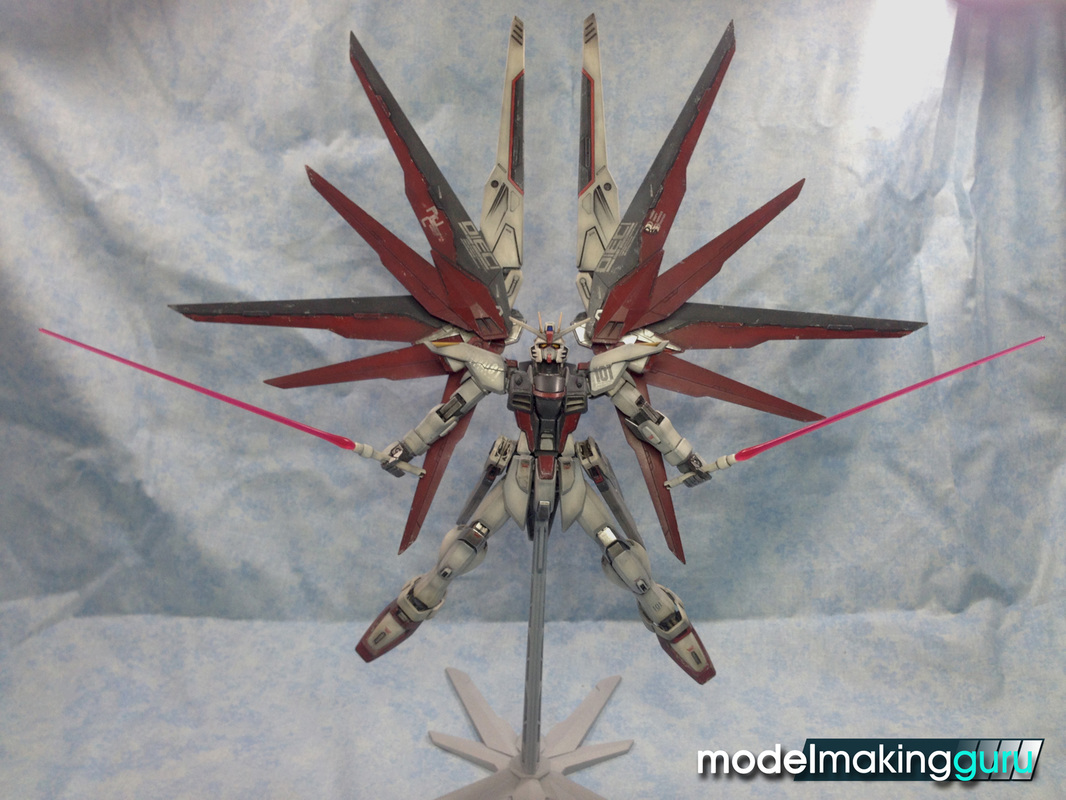 Modelmaking Guru, Bandai 1/100 Master Grade Freedom Gundam Ver. Wolf, Gunpla, Gundam, plastic model